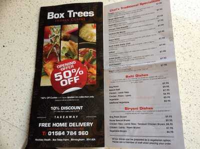 Box Trees Indian Restaurant & Takeaway