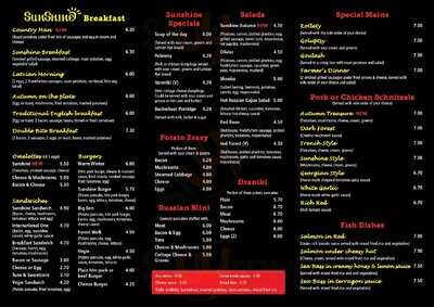 Sunshine European Cafe And Bar