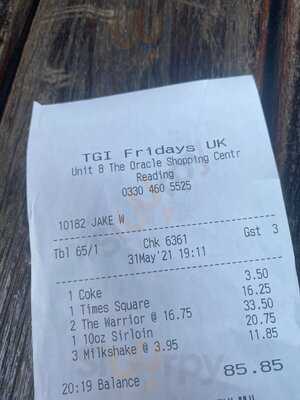 Tgi Fridays - Reading Oracle