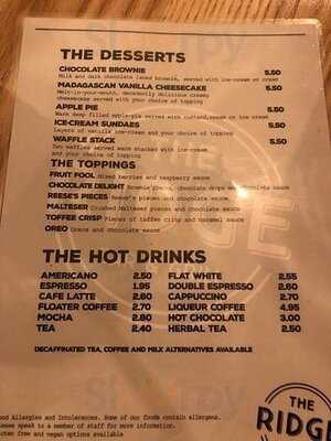 The Ridge Bar & Grill, Oxford