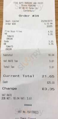 Five Guys Canterbury