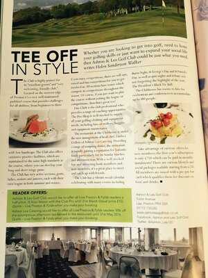 Ashton & Lea Golf Club Restaurant