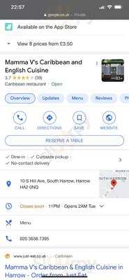 Mamma V's Caribbean And English Cuisine