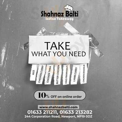 Shahnaz Tandoori Balti Takeaway