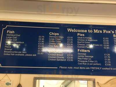 Mrs Fox's Fish And Chips