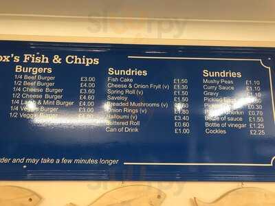 Mrs Fox's Fish And Chips