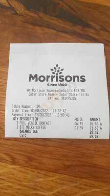 Morrisons Plymouth Cafe