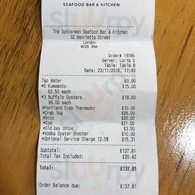 The Oystermen Seafood Bar & Kitchen