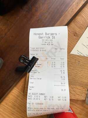 Honest Burgers Meard Street - Soho