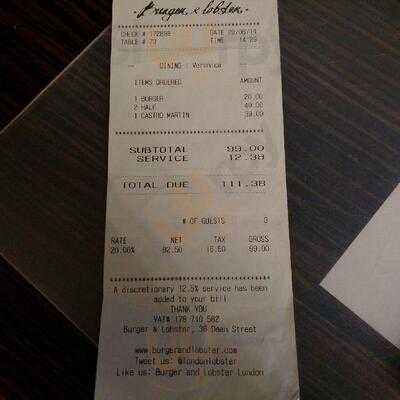 Burger & Lobster Soho