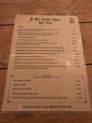 Ye Olde Cheshire Cheese