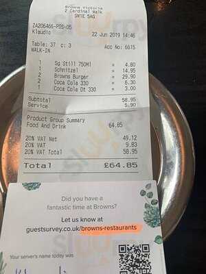 Browns Brasserie & Bar Mayfair