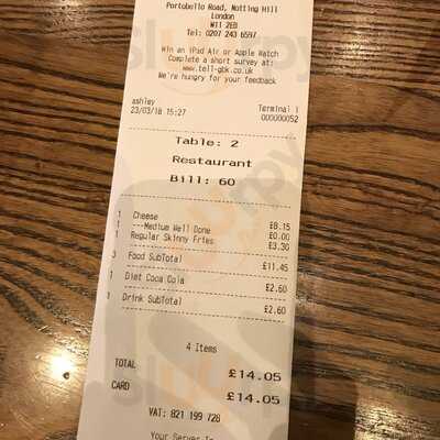 Gourmet Burger Kitchen (notting Hill)