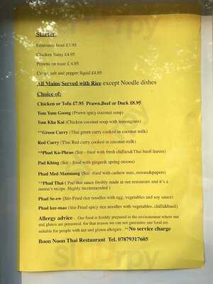 Thai At Oasis Restaurant