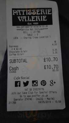 Patisserie Valerie - Leicester Square