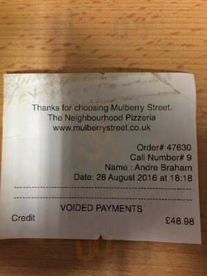 Mulberry Street New York Pizzeria