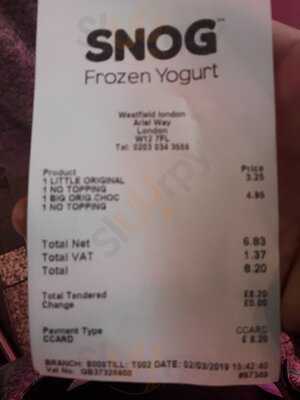 Snog Frozen Yogurt