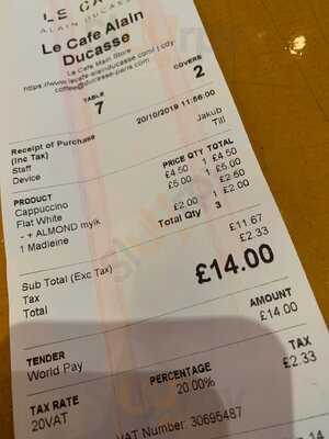 Le Cafe Alain Ducasse