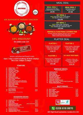 Aristocrat Indian Takeaway