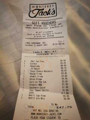 Monterey Jacks Stirling