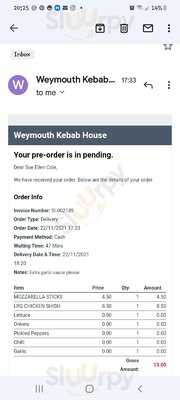 Weymouth Kebab House