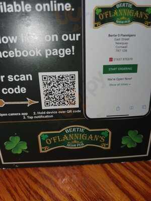 Bertie O'flannigans Food