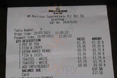 Morrisons Grantham Cafe