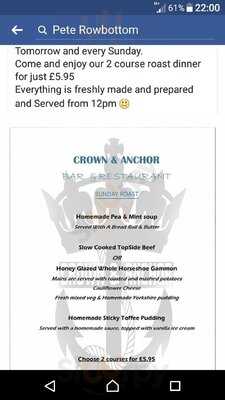 Crown & Anchor Bar And Restaurant