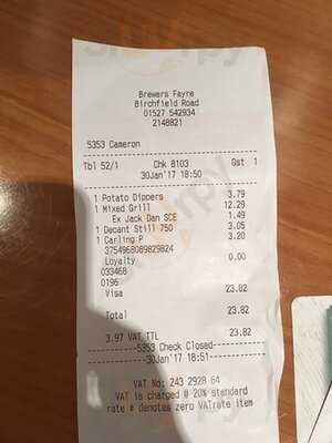 Brewers Fayre Foxlydiate Arms