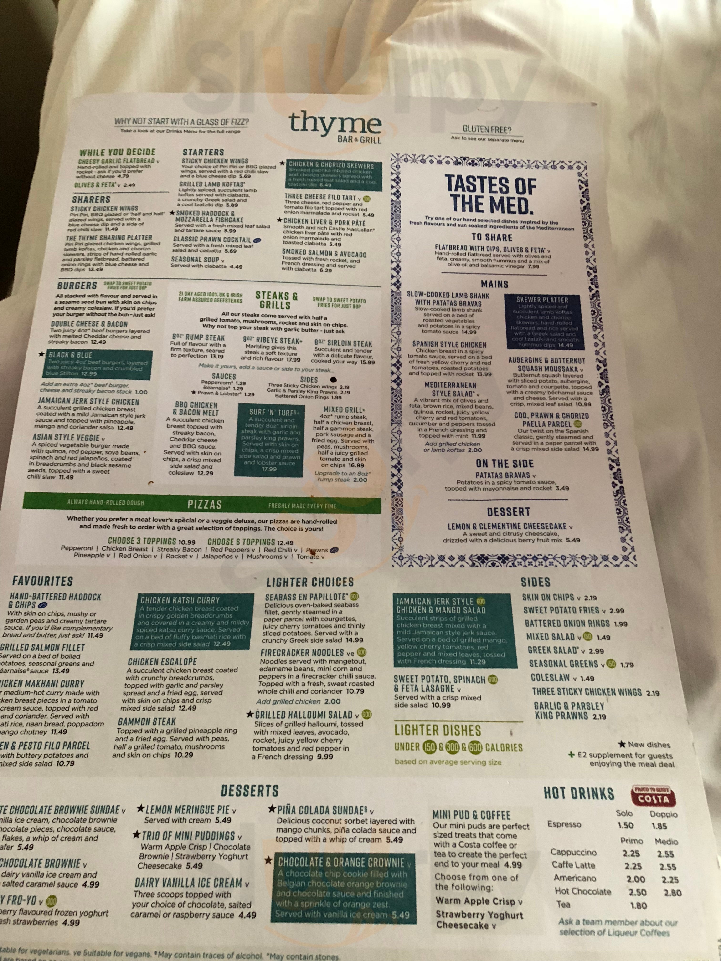 Thyme British Bar & Grill (premier Inn)