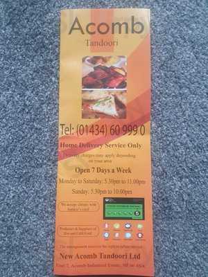 Acomb Tandoori
