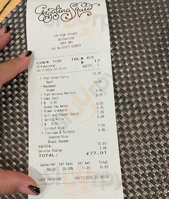 Giggling Squid - Billericay