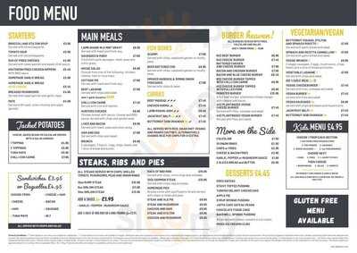 The Cherry Tree, Soham - 66 Fordham Road - Menu and Prices