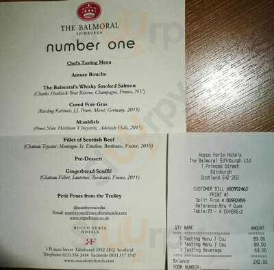 Number One At The Balmoral