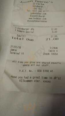 Joseph Pearce Bar & Kitchen