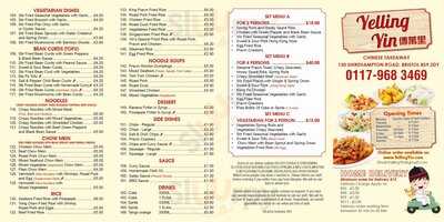 Yelling Yin Takeaway