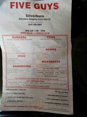 Five Guys Glasgow Silverburn