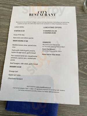 City Of Bristol College: City Restaurants