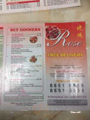 Rose Chinese Take Away