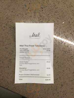 Mali Thai Food Takeaway