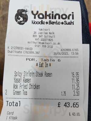 Yakinori Solihull Touchwood