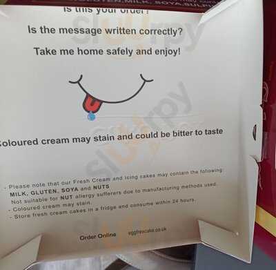 Egg Free Cakebox - Kings Heath