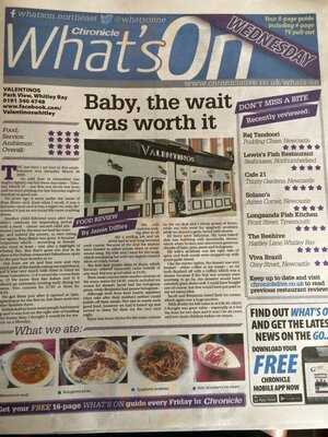 Valentinos Whitley Bay