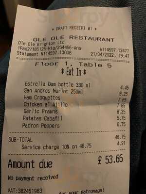 Ole Ole Tapas Restaurant