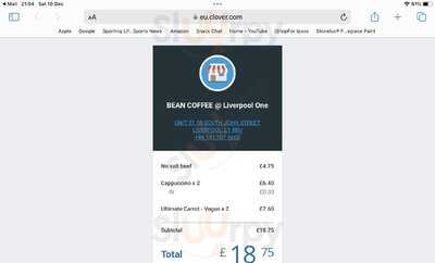 Bean Coffee Roasters - Liverpool One