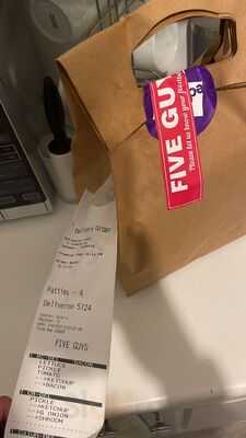 Five Guys Dulwich Deliveroo Editions