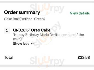 Cake Box Bethnal Green