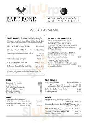 Bare Bone Bbq At Workers League Whitstable