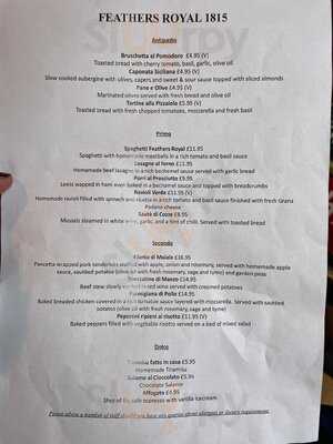 Osteria 1815 (feathers Royal Hotel)