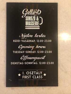 Gellert Sorozo & Brasserie